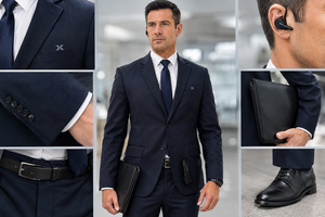 Uniforme personnalisé pour superviseur d'assistance aux passagers VIP à l'aéroport pour hommes |   Uniformes de pilote et d'équipage de cabine à manches longues pour la gestion des services aériens - Product Image 5