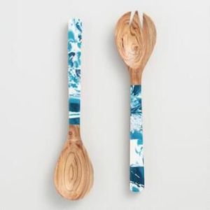 Juego de Cucharas Hechas a Mano de Madera de Mango y Acacia con Palillos – Cubiertos de Madera Natural Reutilizables, Logotipo Personalizado OEM - Product Image 4