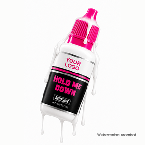 Pegamento para Pelucas Hold Me Down, Tamaño Pequeño 0.7oz, Aroma a Sandía, Adhesivo para Pelucas de Encaje, Marca Privada, Fijación Extrema, Resistente al Agua - Product Image 1
