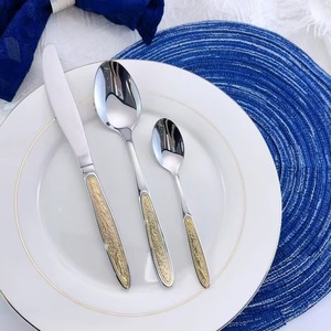 Industry trending metallic cutlery <b>set</b> designed to complement all tableware styles Ideal for hotels, cafes, and restaurants - Product Image 2