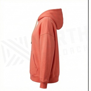 Sweat-shirts à capuche surdimensionnés pour femmes avec poche avant, sweat-shirt à capuche en coton lourd, streetwear tendance, pull-over, vêtements de sport - Product Image 3