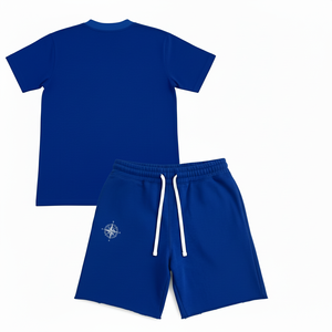 Conjunto de Camiseta sin Mangas y Pantalones Cortos de Dos Piezas, 100% Algodón, con Logotipo Personalizado, Estilo Casual Urbano para Otoño 2025, Impresión por Transferencia de Calor - Product Image 6