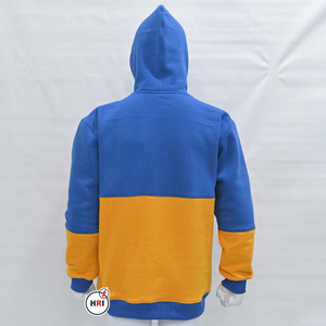 เสื้อฮู้ดผู้ชายพิมพ์ลายสีสันตัดกัน แขนยาว มีกระเป๋าจิงโจ้ ดีไซน์สตรีทแวร์ - Product Image 2