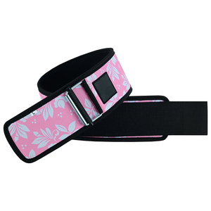 Ceintures de soutien lombaire en néoprène pour femmes avec motif floral rose, fermeture à boucle réglable pour l'entraînement musculaire et la musculation - Product Image 3
