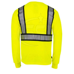 Premium Quality Safety Sweatshirt ANSI Class 2 Waterproof Reflective Clothing Logo Offering Comfort Durability High Visibility - Product Image 6