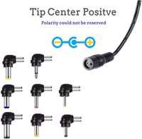 Adaptateur universel AC/DC 12W, cordon d'alimentation 3V-12V de remplacement pour appareils électroniques domestiques, routeurs, caméras de vidéosurveillance, enceintes, alimentation DC