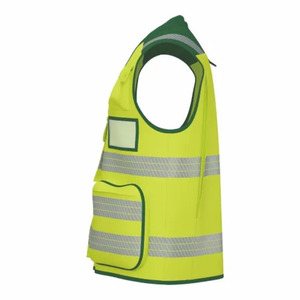 Chaleco de Seguridad Reflectante con LED de Alta Visibilidad para Hombre, con Múltiples Bolsillos, Cierre de Cremallera, Transpirable, para Trabajo al Aire Libre - Product Image 3