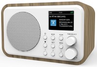 DB-336 ahşap dijital alarmlı saat saat DAB radyo Internet radyo 2.4 "renkli ekran dahili şarj edilebilir pil (2000mAh) dahili