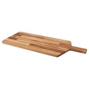 Planche à découper artisanale en bois naturel, planche de cuisine haut de gamme, planche de service rustique avec poignée et finition polie lisse - Product Image 1