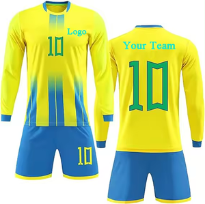 Tenue de football : Maillot et short de soccer respirants, vêtements de sport athlétiques à séchage rapide, confortables pour les matchs de ligue d'équipes - Product Image 4