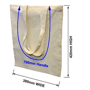 Bolsas Calicó de algodón de la mejor calidad al por mayor con asa de cuerda de cinta patrón de logotipo personalizado mejor bolsa de algodón exportador para el mercado indio - Product Image 4