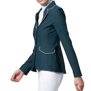 Chaqueta de equitación de alta calidad con ajuste regulable para mujer, ideal para montar al aire libre, doma clásica y espectáculos ecuestres, con cuello alto. - Product Image 2