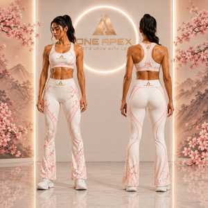 Women Floral Yoga Set Flare Leggings Sports Bra Gym Fitness Activewear Workout Wear Custom Logo Clothing Set - Product Image 2