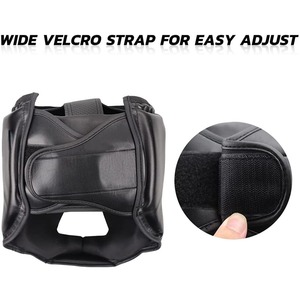 Clear Vision <b>Foam</b> <b>Padded</b> Head Guard With Adjustable Straps Martial Arts Helmet Boxing Headgear Fighting Sparring Head Guard - Product Image 3
