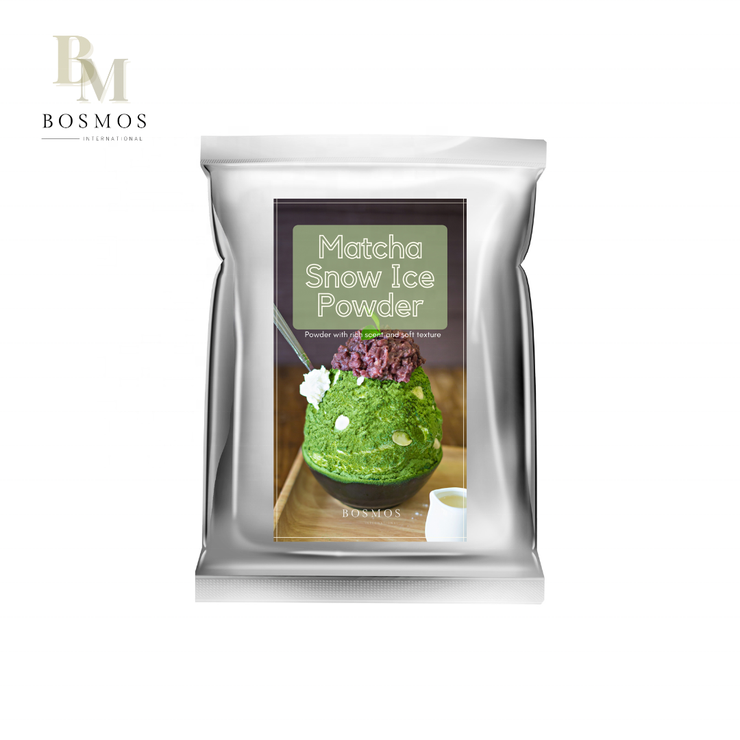 Bosmos 1 кг, маття, снежный лед, порошок, премиальный пузырьковый чай, ингредиент, лучший поставщик Тайваня, упакованный в пакет