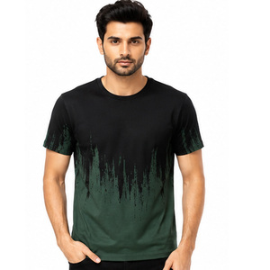 T-shirt en coton pour homme, tissu respirant et doux, manches courtes, personnalisation de la marque, fabrication OEM ODM, fournisseur d'usine, t-shirt en coton personnalisé pour homme - Product Image 1