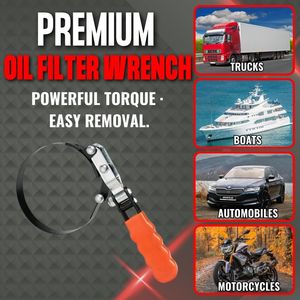 Clé de filtre à huile usinée de précision professionnelle mâchoires pivotantes résistantes à l'usure usine OEM outils à main - Product Image 5