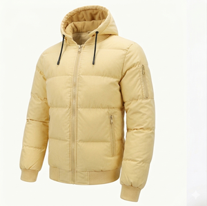 Top Quality New Design Men's Puffer <b>Jacket</b> Full Customized <b>Lightweight</b> Breathable Full Zipper Closure <b>Casual</b> Style Puffer <b>Jacket</b> - Product Image 1