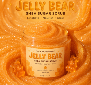 OEM Private Label Jelly Bear Sugar <b>Scrub</b> with Shea Butter Bulk Gentle Exfoliating Moisturizing <b>Body</b> <b>Scrub</b> for Dead Skin Removal - Product Image 1