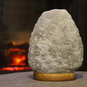 Lampes en sel gris, artisanat naturel sculpté à la main, décorations pour la maison, lampe en sel de l'Himalaya OEM, cristal himalayen gris très tendance - Product Image 4