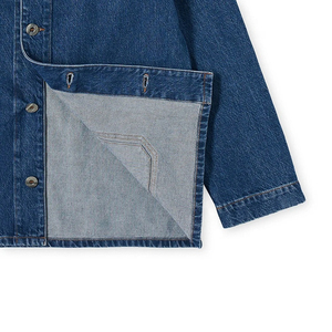 ARTIZ INTERNATIONAL Men's Vintage Formal Denim Jacket 100% Cotton Eco-Friendly Acid Wash <b>Button</b> <b>Fly</b> Regular Fit - Product Image 4