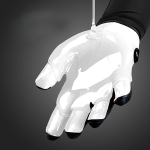 Gants de football américain en silicone blanc antidérapants pour hommes et jeunes, en cuir synthétique, pour l'entraînement sportif - Product Image 3