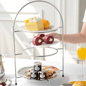 Professional <b>3</b> <b>Tier</b> Dessert Cupcake Pastry Candy Display Round <b>Cake</b> Rack Display Holder for Birthday Party - Product Image 4
