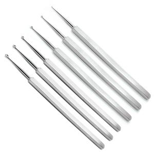 ชุดเครื่องมือแพทย์ ENT แบบแมนนวล 6 ชิ้น ทำจากเหล็ก สำหรับผ่าตัดตา จมูก คอ ใช้สำหรับขูดหูและรักษาโรคตาอักเสบ - Product Image 1