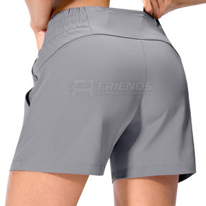 Shorts de sport taille haute pour femmes, légers, à séchage rapide, en tissu extensible, coupe confortable pour la course, l'entraînement, la remise en forme quotidienne - Product Image 3