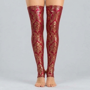 Medias altas adhesivas para pole dance para mujer: agarre seguro, comodidad elástica, cobertura suave y movimiento flexible - Product Image 3