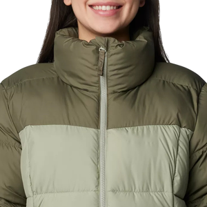 Women's Waterproof Eco-Friendly Fur Trim Zipper Bubble Bomber <b>Jacket</b> Crew Neck Lightweight Breathable Windproof Winter <b>Long</b> - Product Image 6