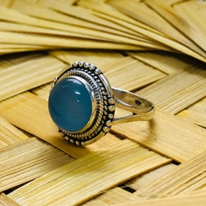 แหวนอควา คาลเซโดนี น้ำหนัก 5.4 กรัม เครื่องประดับนาฬิกาสุดหรู - Product Image 1