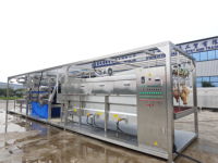 Machine d'abattage pour abattoir de poulets au Vietnam, sans installation requise, bon prix, expédiée en conteneurs de 40 pieds