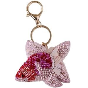 Llaveros Artesanales de Estilo Étnico Indio, Llavero con Cuentas y Adornos de Cuentas Hechos a Mano, Recuerdo Artesanal - Product Image 2