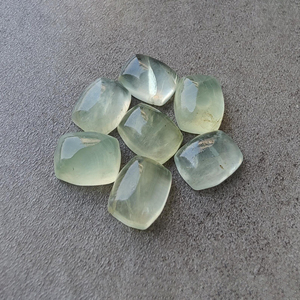 AAA+ Prehnite Cabochon Calibrated <b>Cushion</b> Gemstone, Natural Green, Loose Gemstone for Jewelry Supply Wholesale Cabochon - Product Image 1