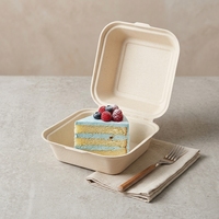 Boîte d'emballage alimentaire jetable pour gâteaux, pâtisseries et desserts, idéale pour les boulangeries à emporter