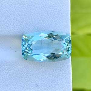 Aguamarina Natural, Corte Cojín, Gema Azul de Brasil, Aguamarina Suelta, Proveedor Mayorista de Piedras Preciosas - Product Image 5