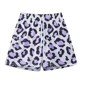 <b>Brad</b> Tropical Print Sublimation Mesh Beachwear Shorts Breathable Drawstring Closure Elastic Waist Pocket Men's Sports Casual - Product Image 1