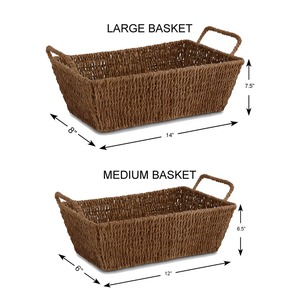 Juego de 2 Cestas de Mimbre con Estructuras de Hierro Resistentes, Cestas de Almacenamiento Hechas a Mano, Venta al por Mayor, Ecológicas, Hechas en Vietnam - Product Image 4