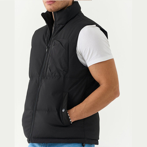 Wholesale Waterproof Padded Jacket Man Spring Puffer <b>Gilet</b> Sleeveless Jacket Custom Logo Men Winter Utility Bubble Vest for Men - Product Image 2