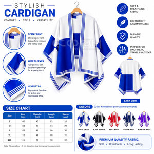 Suéter Acrílico Informal de Invierno para Mujer, Estilo Sorority de Cosh International, Cálido y Suave, Capa a Cuadros, Poncho Tejido - Product Image 6