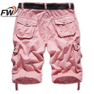 Pantalones Cortos Casuales Personalizados Más Vendidos, Pantalones Cortos Cargo Ajustados a la Moda para Hombre, Pantalones Cortos Cargo con 6 Bolsillos y Cordón Ajustable, Transpirables, con Logotipo Personalizado - Product Image 2