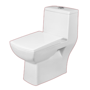 Inodoro de cerámica Inodoro de una pieza Inodoro DE AGUA DE LA India Acabado brillante Inodoro de una pieza - Product Image 4