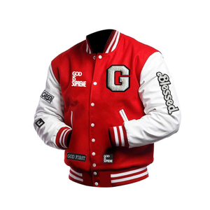 Veste de baseball personnalisée pour homme, col rond chauffant, manches en laine et polyester, patchs en chenille, fabricant de vestes Letterman - Product Image 4
