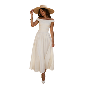 Vestido Maxi Halter Azul Claro sin Mangas para Mujer, Estampado, Holgado y Transpirable, Ideal para Vacaciones y Fiestas en la Playa - Venta al por Mayor - Product Image 3