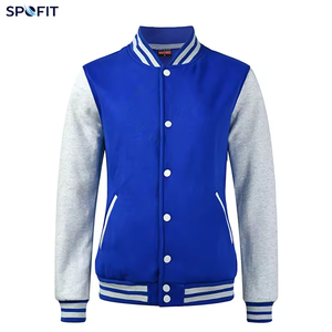 Custom <b>Lightweight</b> <b>Men's</b> Black White Varsity <b>Jacket</b> Casual Regular Fit Turn-down Collar Single Breasted Polyester - Product Image 4