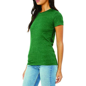 Nouveau T-shirt décontracté en coton doux uni pour femme, haut léger en coton de qualité supérieure pour femme, col rond tendance pour femme - Product Image 5