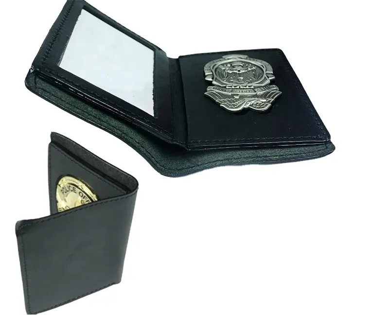 Law Enforcement Badge Holder Wallets/ Badge Holder Purse/ Leather badge wallet