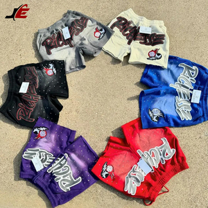 2025 Summer Men's Casual Streetwear <b>Shorts</b> 100% Acid Washed Cotton Loose Fit with Embroidered <b>Technics</b> - Product Image 6