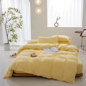 Juego de Edredón Color Lavanda Sólido con Fundas de Almohada, Ropa de Cama Moderna y Sencilla para el Hogar - Product Image 3